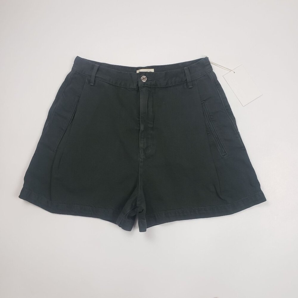 Etica Max Pleated Short Women's Size 30 Seaweed Green Eco-Friendly Cotton Blend - Picture 4 of 16